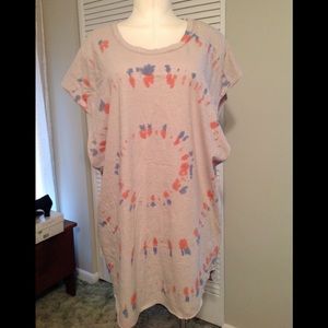 Tie die My Stree jersey knit long tee.NWT